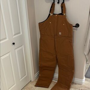 Carhartt Brown firm duck Insulated Biberall